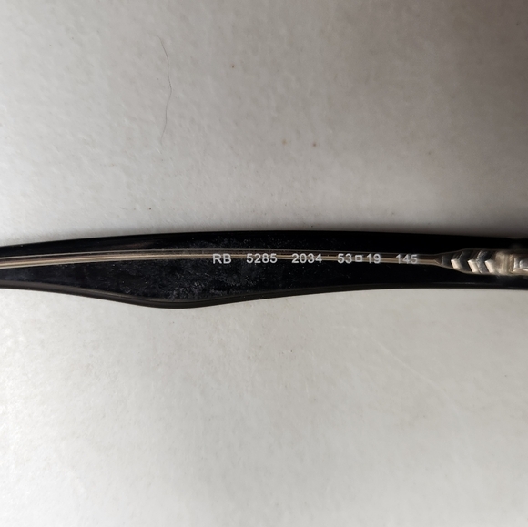 Ray-Ban Womens |5285| Shiny Black Frames |53-19-145| - Picture 7 of 7